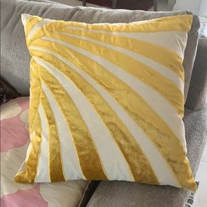 New gold starburst MCM Art Deco pillow+cover 18x18